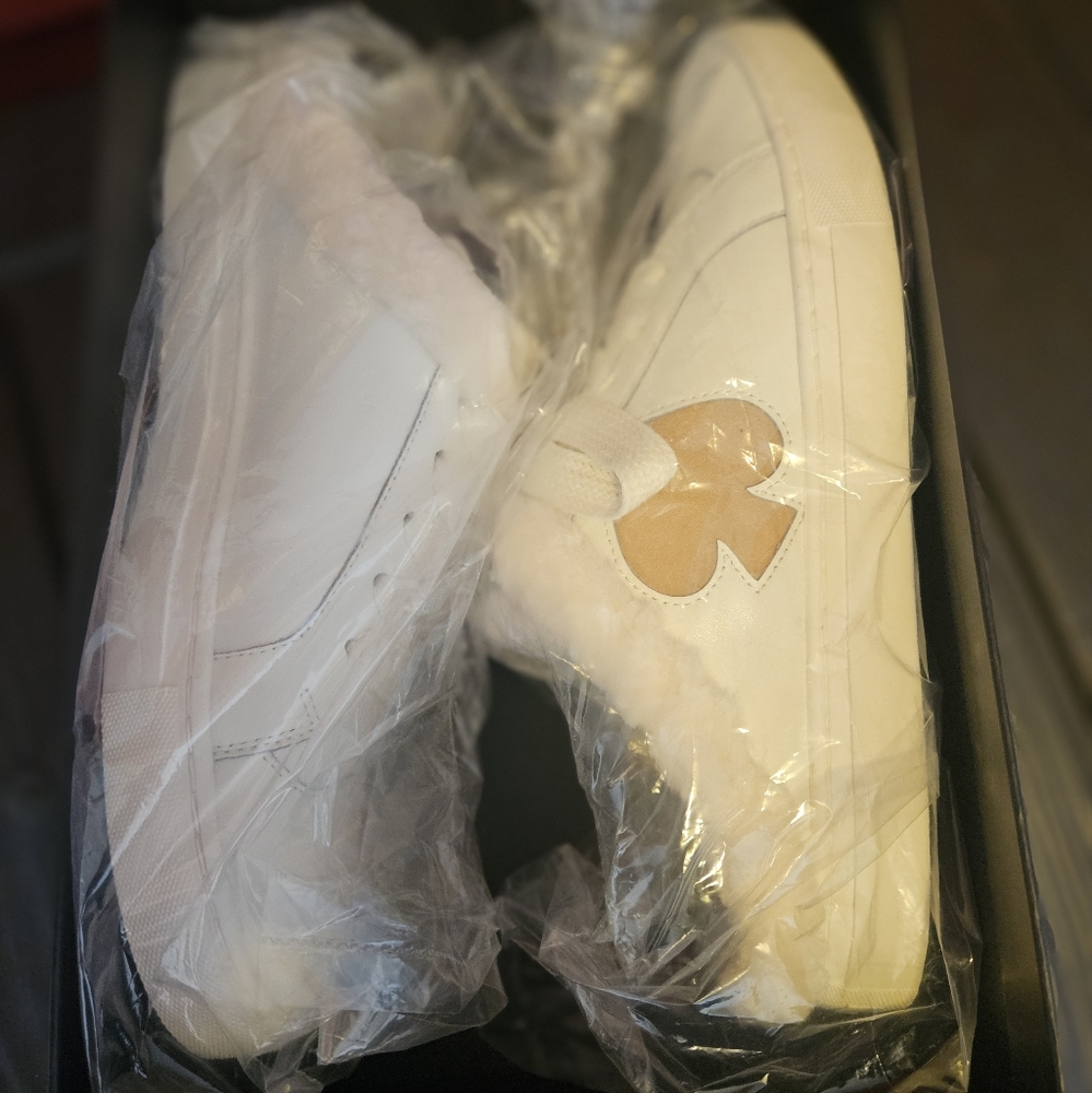 KATE SPADE Faux Fur Sneaker Mules